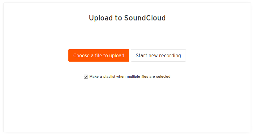 Upload-to-soundcloud